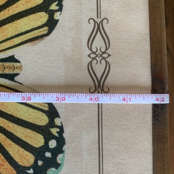 Butterflies Burlap & Wood Scroll Wall Décor - Picture 11 of 15